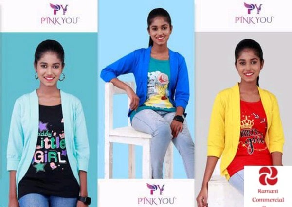 Girls Cotton Tshirts Combo of 3 - 5 to 16 Years, Multicolour